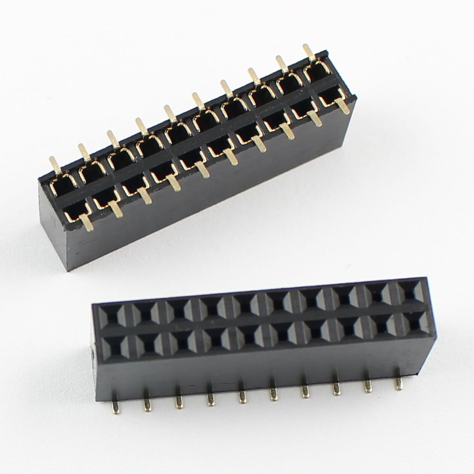 5Pcs 2.54mm Pitch 2x10 Pin 20 Pin Female Double Dual Row SMT Pin Header Strip