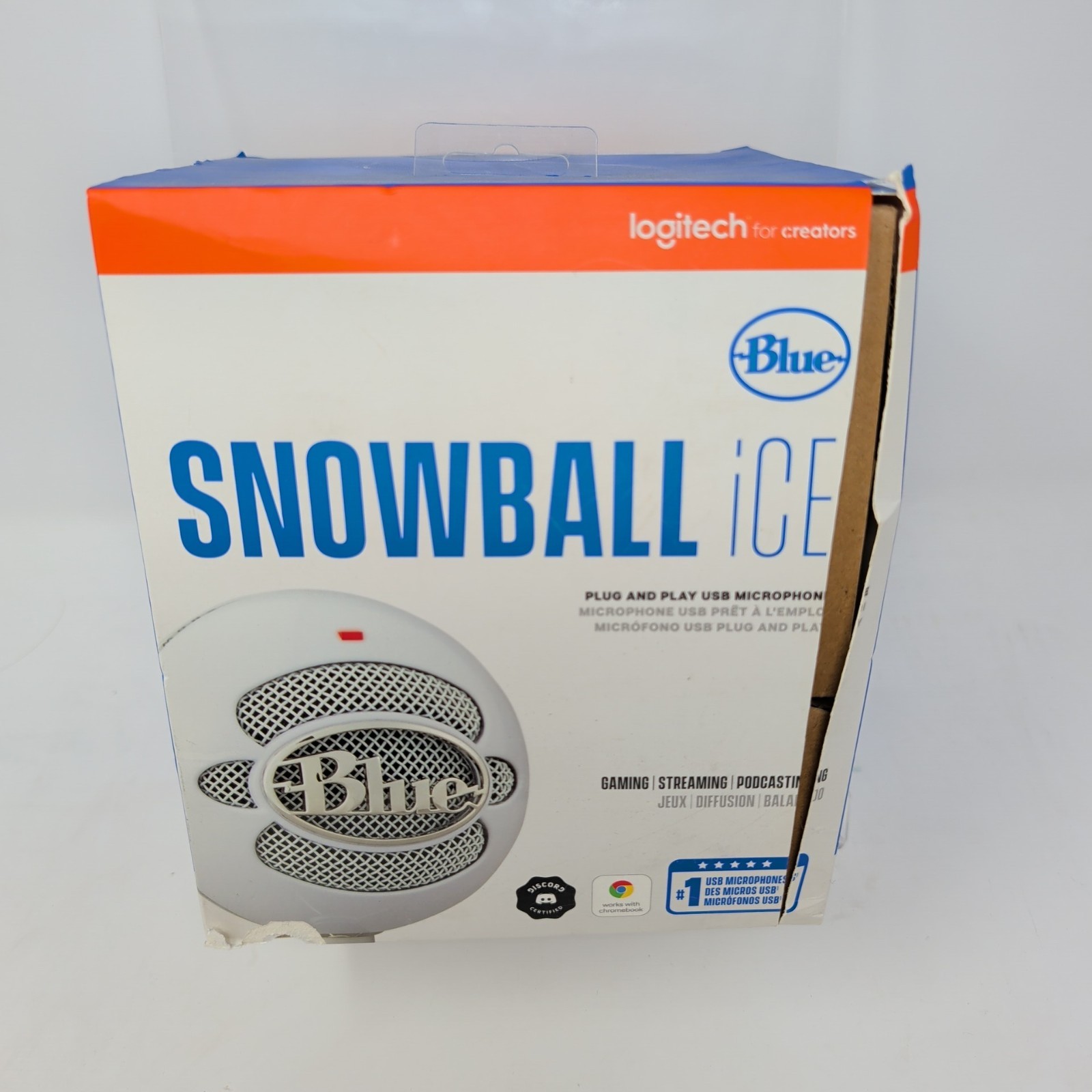 Open Box, Blue Snowball iCE Plug 'n Play USB Microphone for Recording