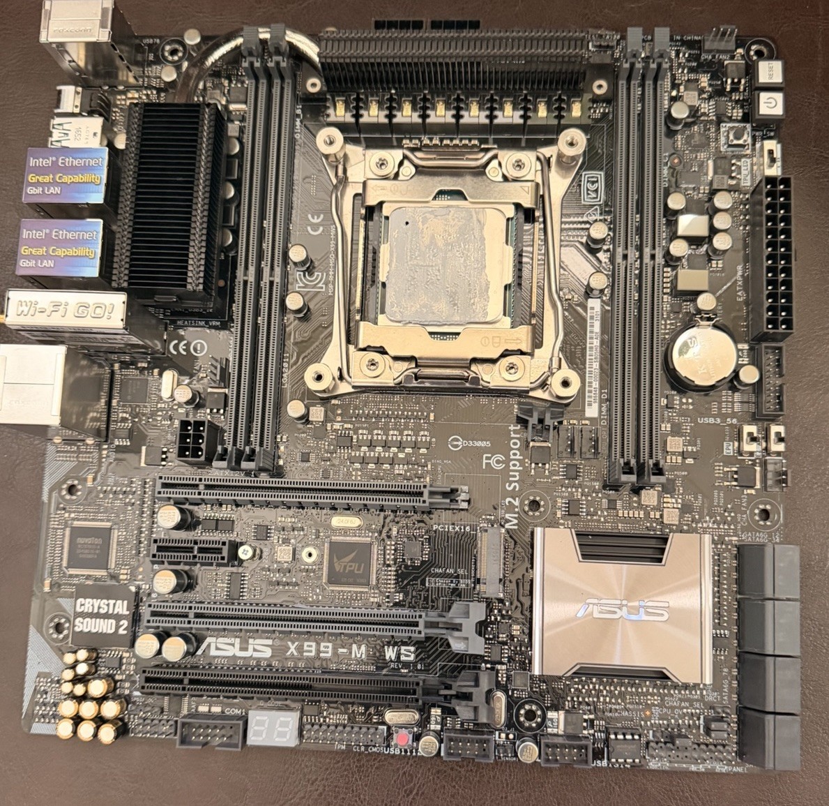 For ASUS X99-M WS Motherboard LGA2011 DDR4 1×M.2 8×SATA III Micro ATX Mainboard