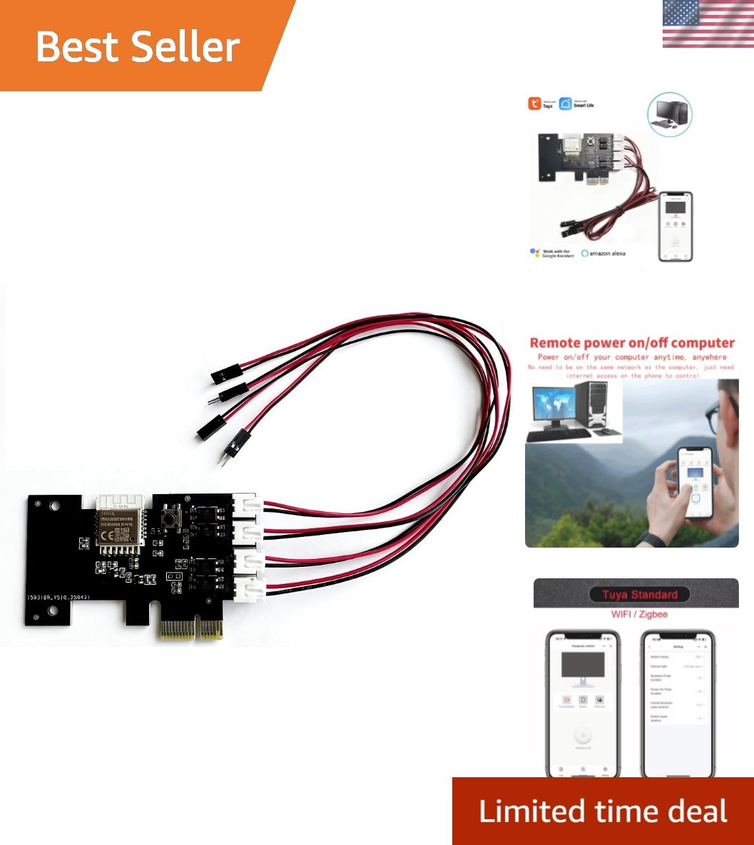 Smart WiFi Remote Desktop On Off Power Switch,Tuya app Remote with Child Lock...