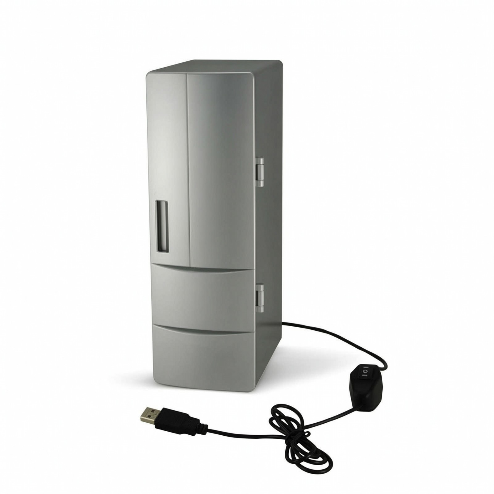 USB Mini Fridge No Batteries Required Mini Fridge with LED Lights Compact