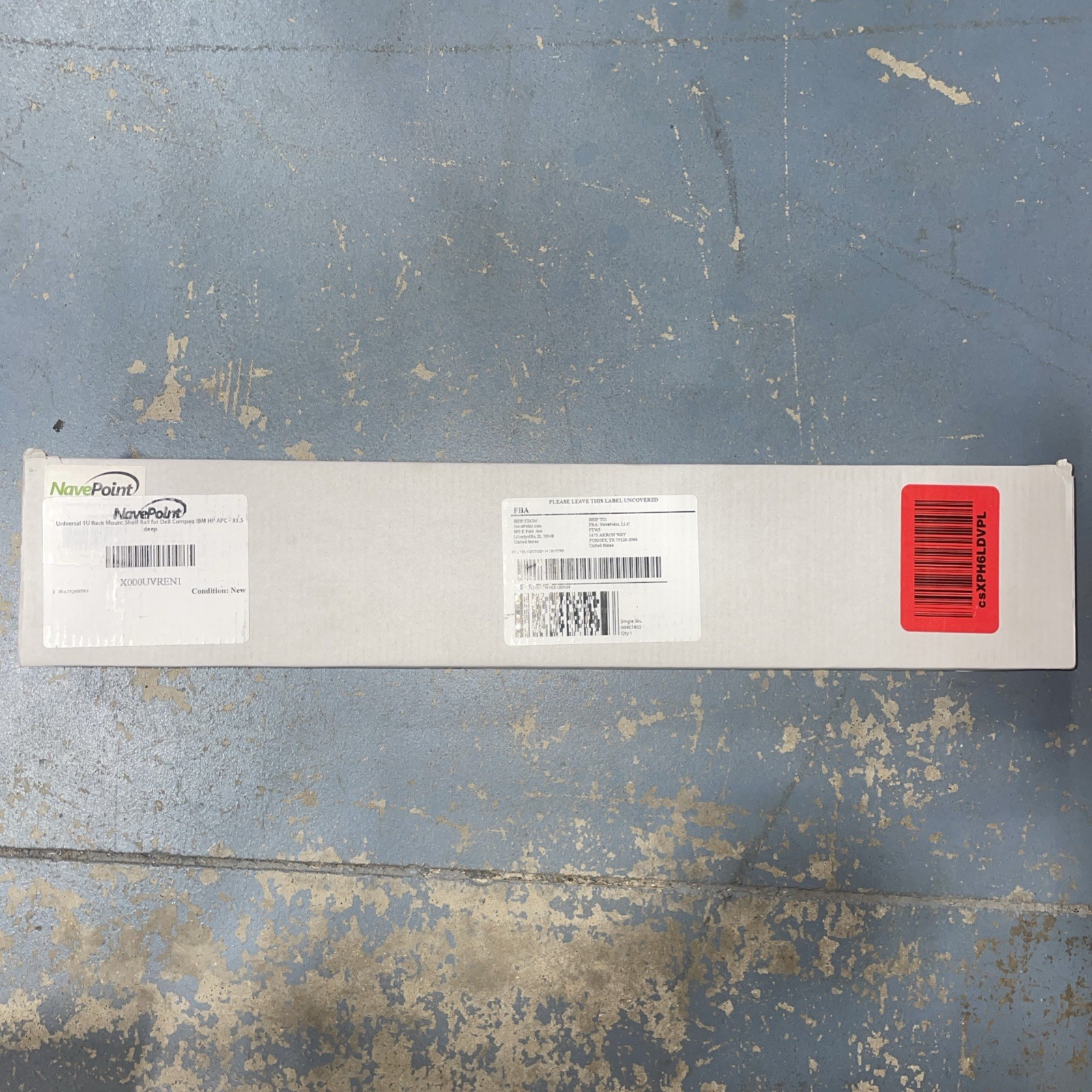 NavePoint Universal 1U Rack Mount 4-Post Shelf Rail for Dell