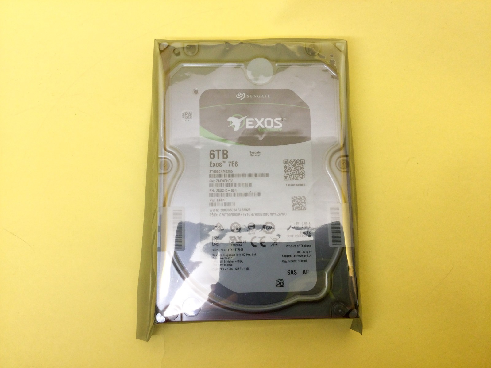 FOR Seagate Exos 7E8 6TB 7.2K SAS 12Gb/s 256MB SED-FIPS 3.5in HDD ST6000NM0285.