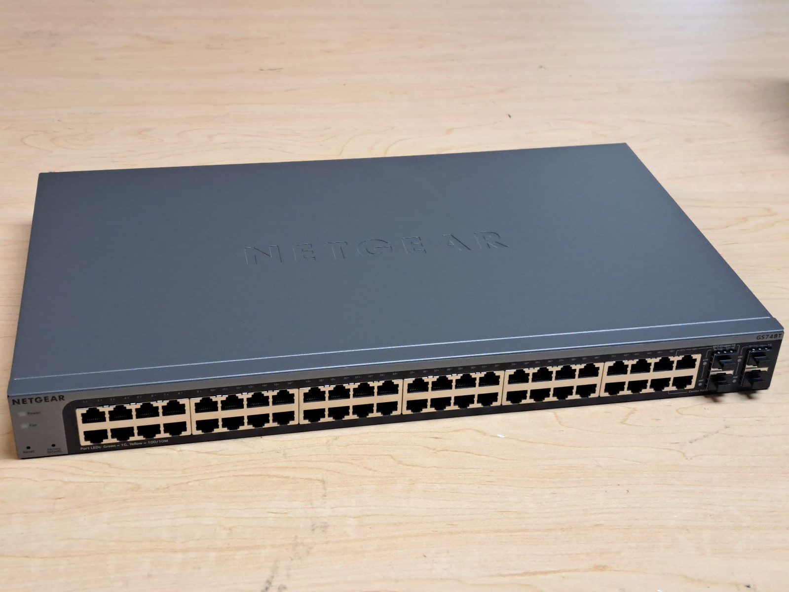 NETGEAR GS748Tv6 48-Port Gigabit Managed Network Switch