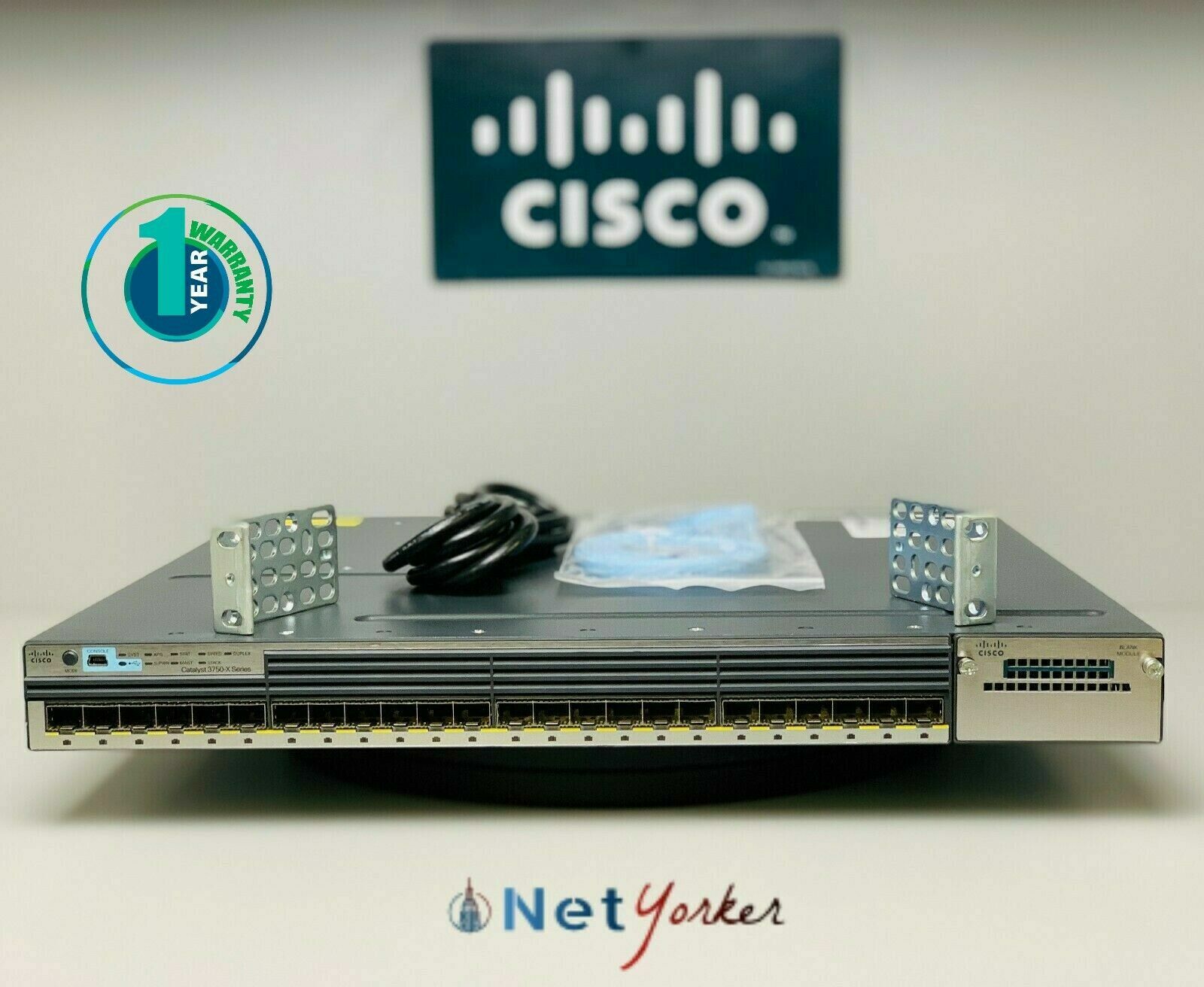 Cisco WS-C3750X-24S-S 24 Port 3750X IP Base Switch - Same Day Shipping