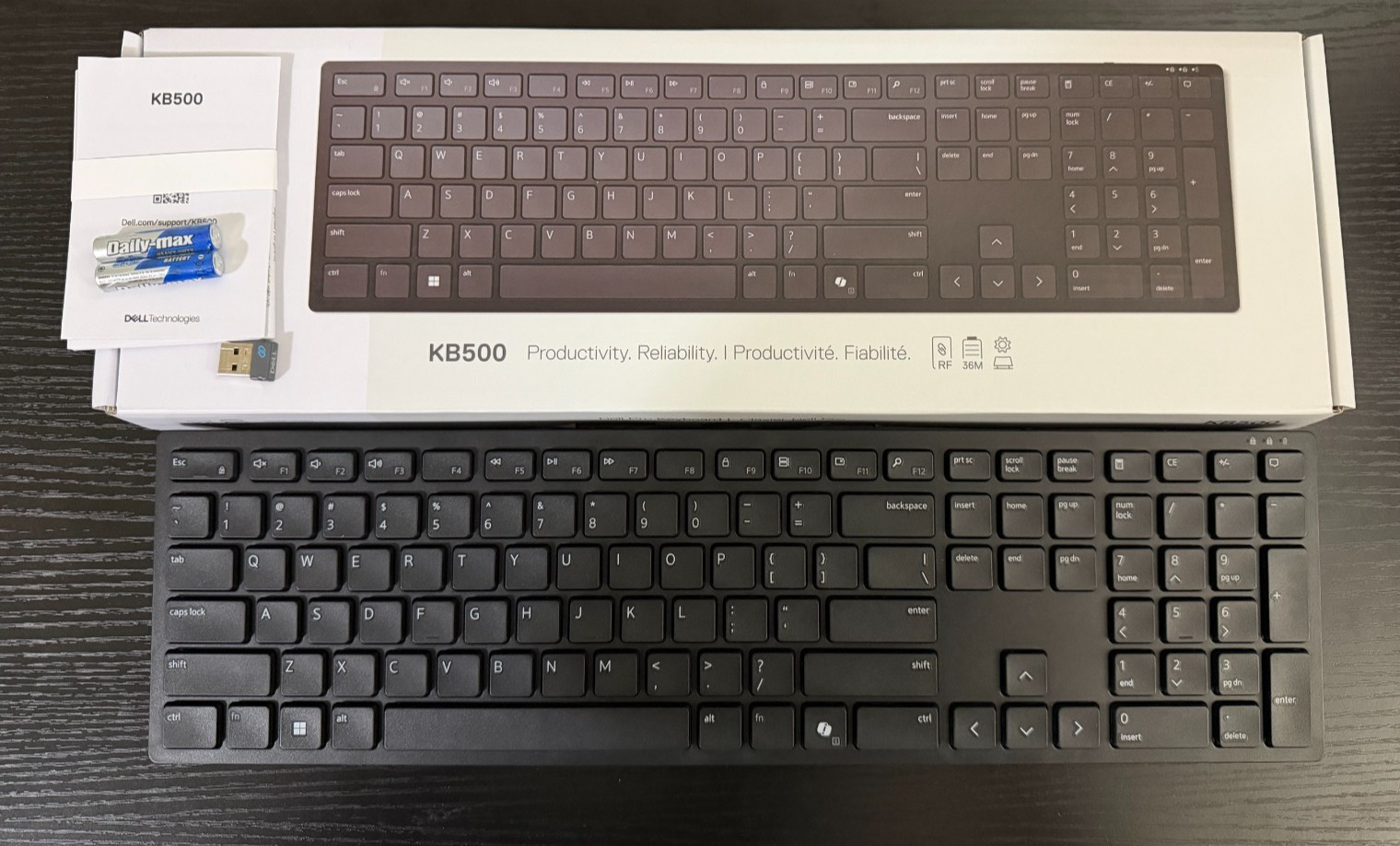 Dell KB500 Wireless Keyboard - Black
