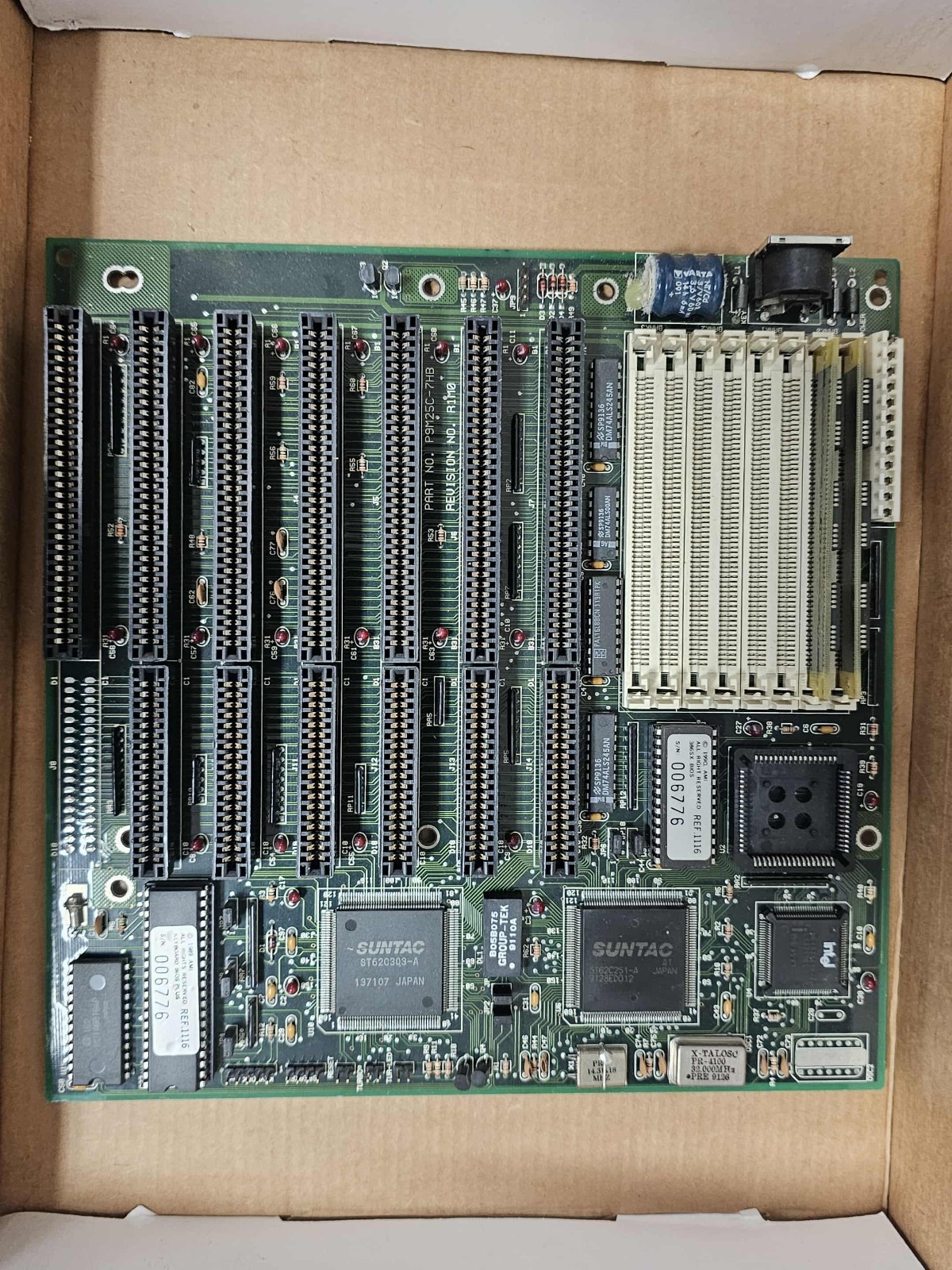 Vintage Retro NOS Tested Chicony  P9M25C-7HB DOS/Windows 386SX ISA Motherboard