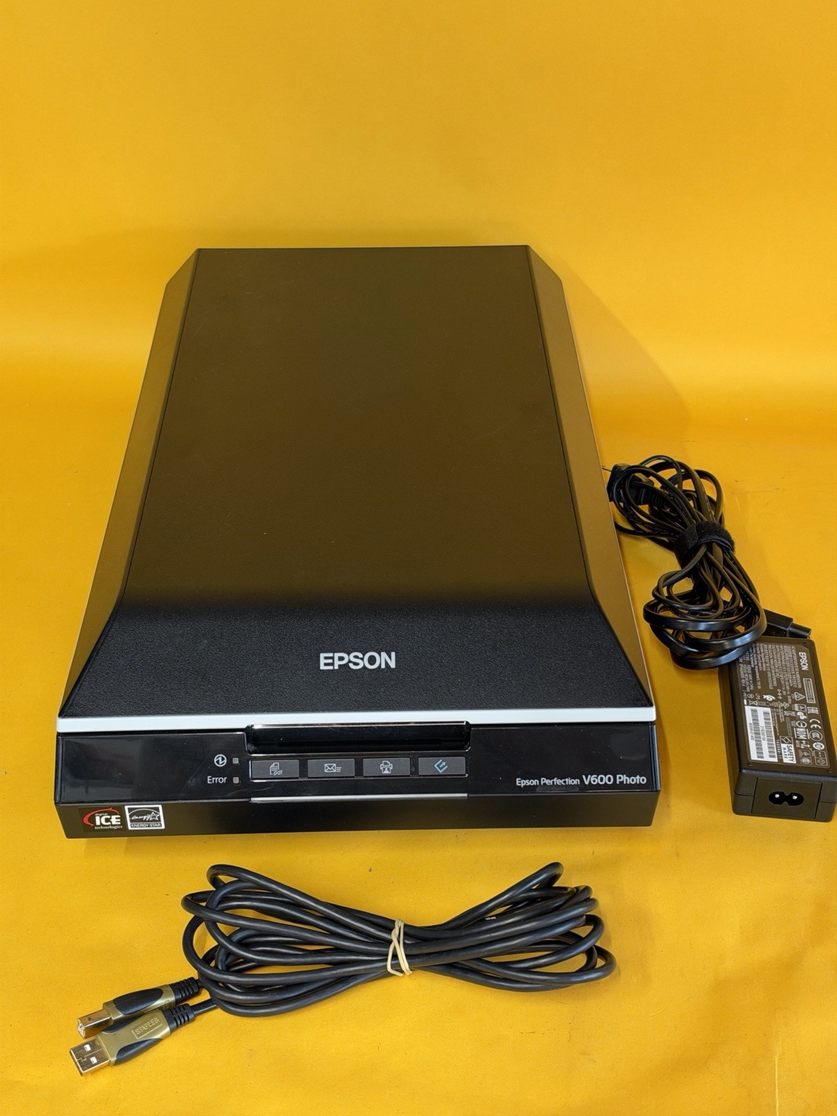 Epson Perfection V600 Photo Color Film Negative Scanner 6400 DPI Tested Video