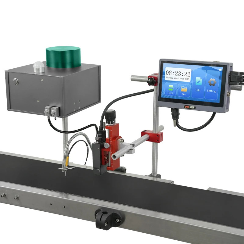 Piezoelectric inkjet printer without conveyor printing date production line
