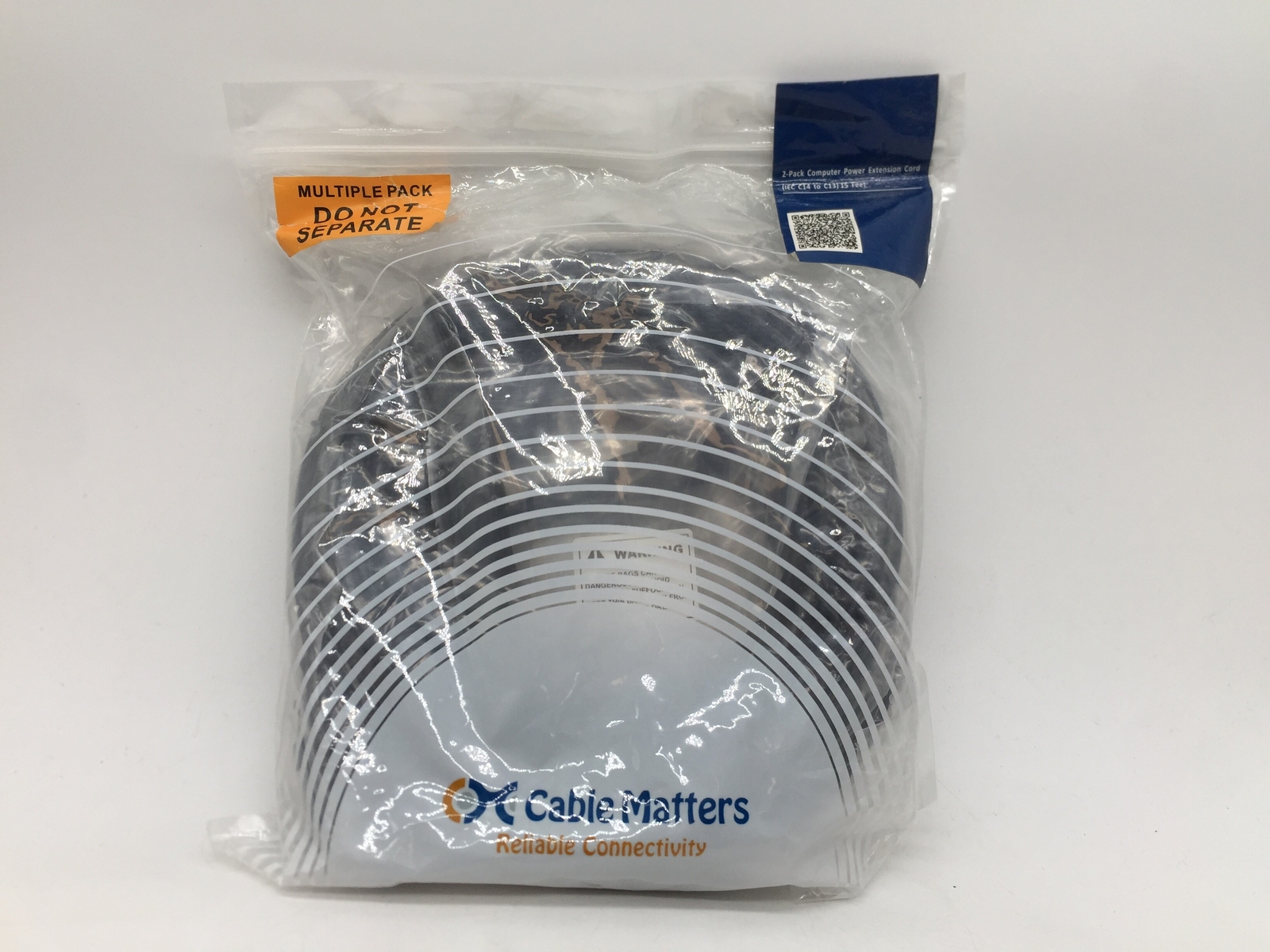 Cable Matters 2-Pack Computer to PDU Power Extension Cord, Power Extension Cable