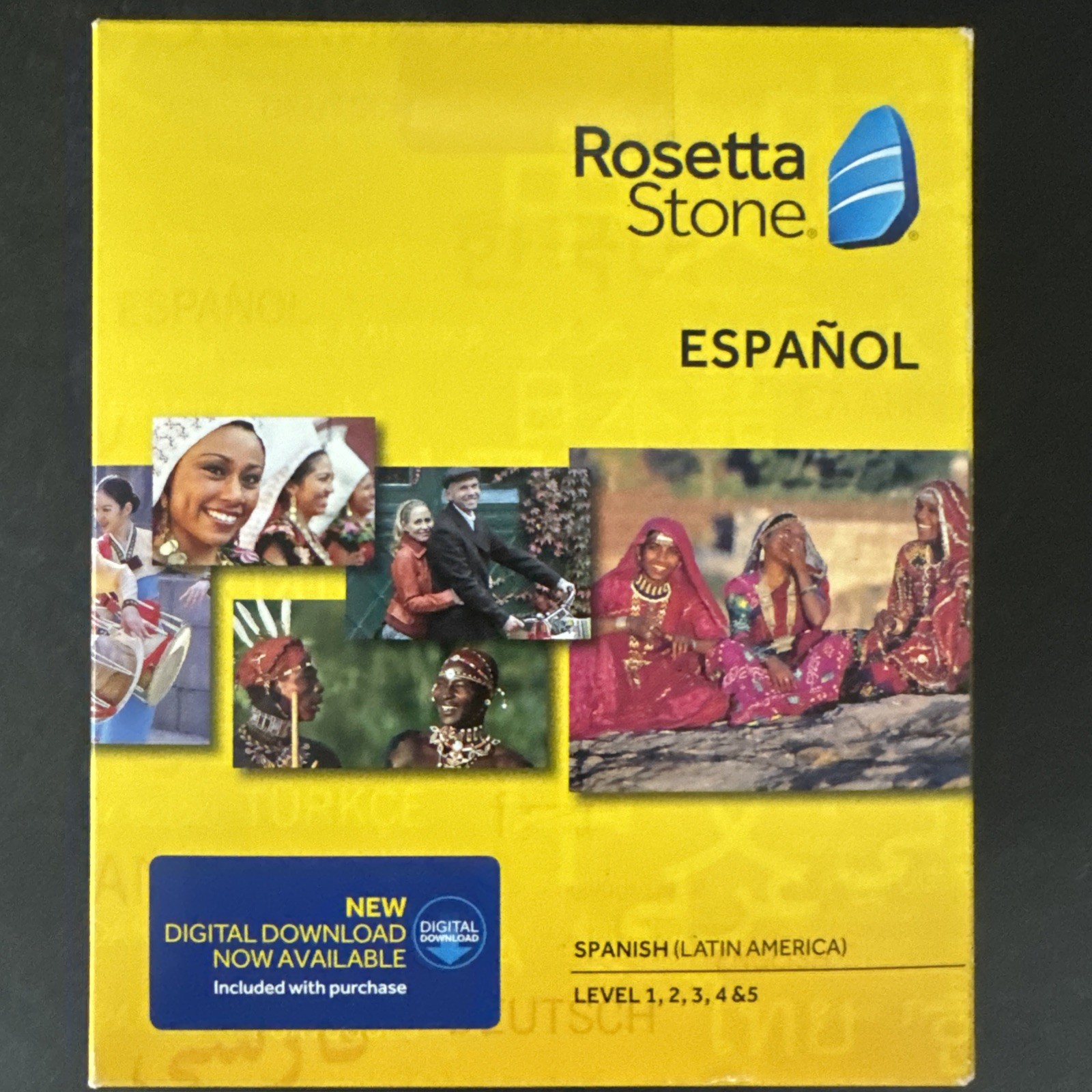 ROSETTA STONE Espanol SPANISH Latin America Level 1-5 COMPLETE SET  