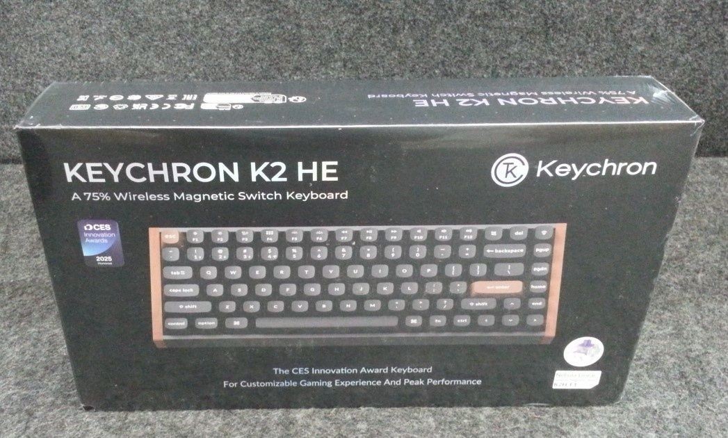 KEYCHRON K2 HE 75% Wireless Magnetic Switch Keyboard Black