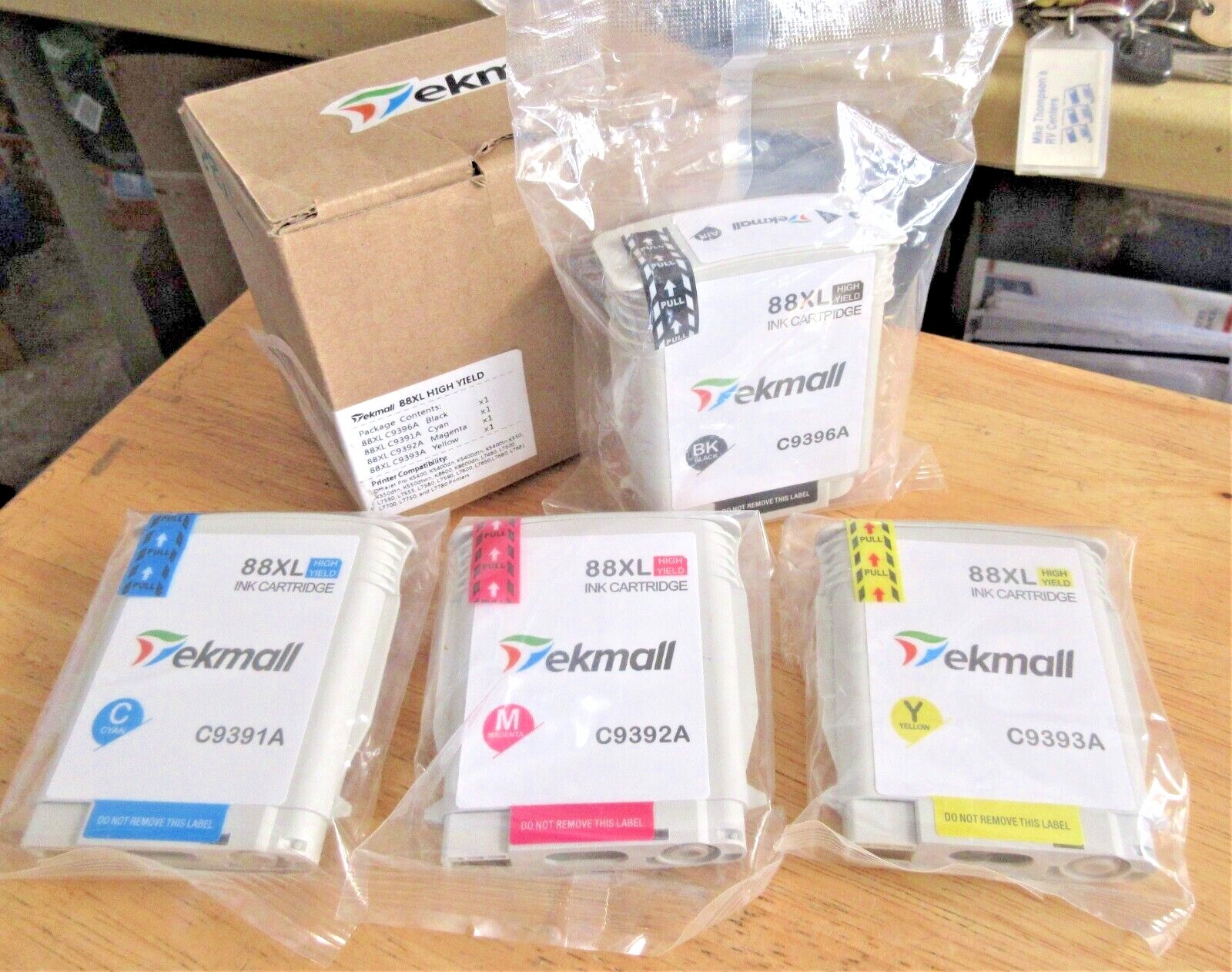 TekMall Compatible 88XL Ink, Set of 4