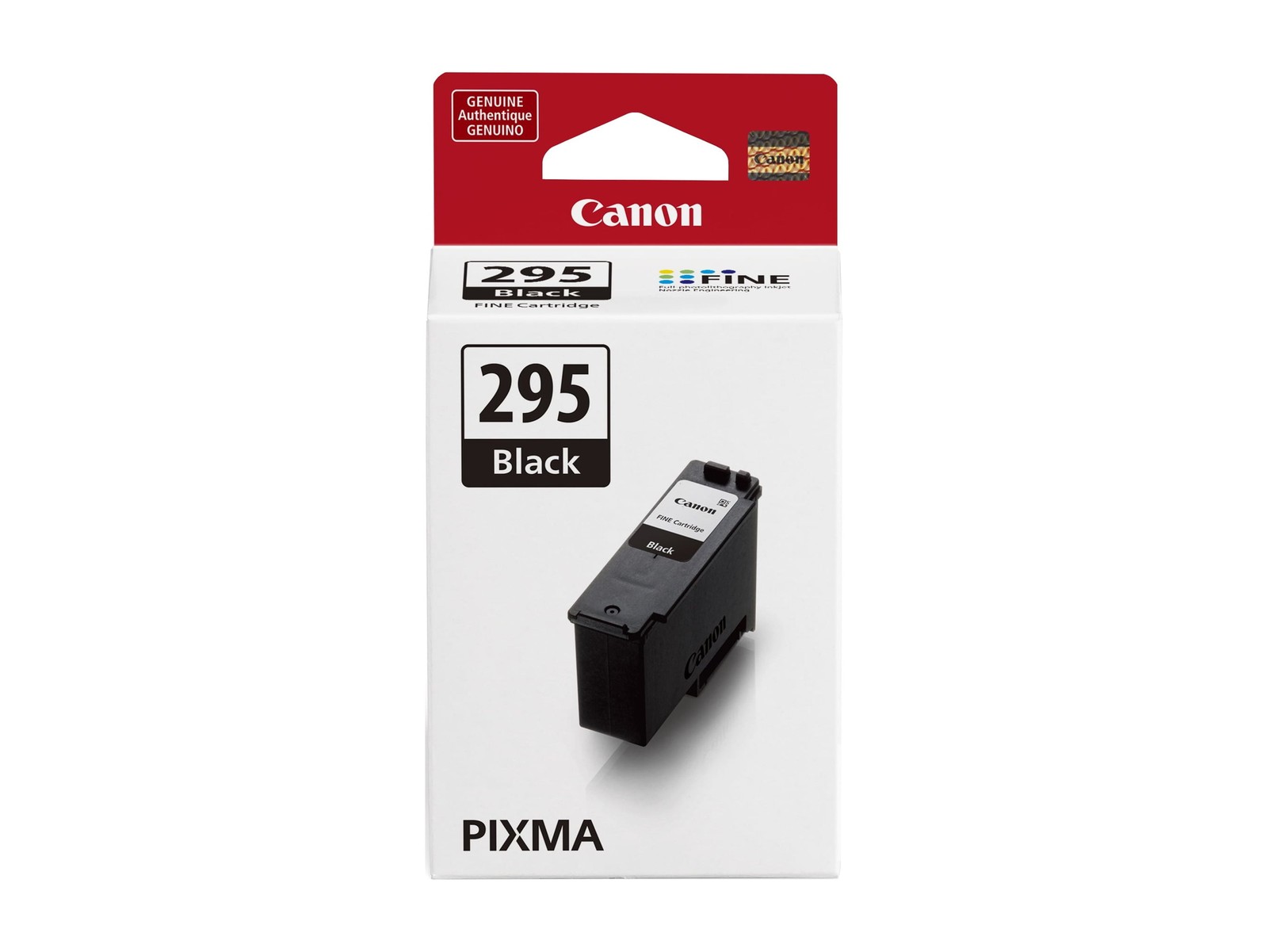 Canon PG 295 Black Ink Cartridge, Genuine Pigmented Ink, 6.2 ml Volume
