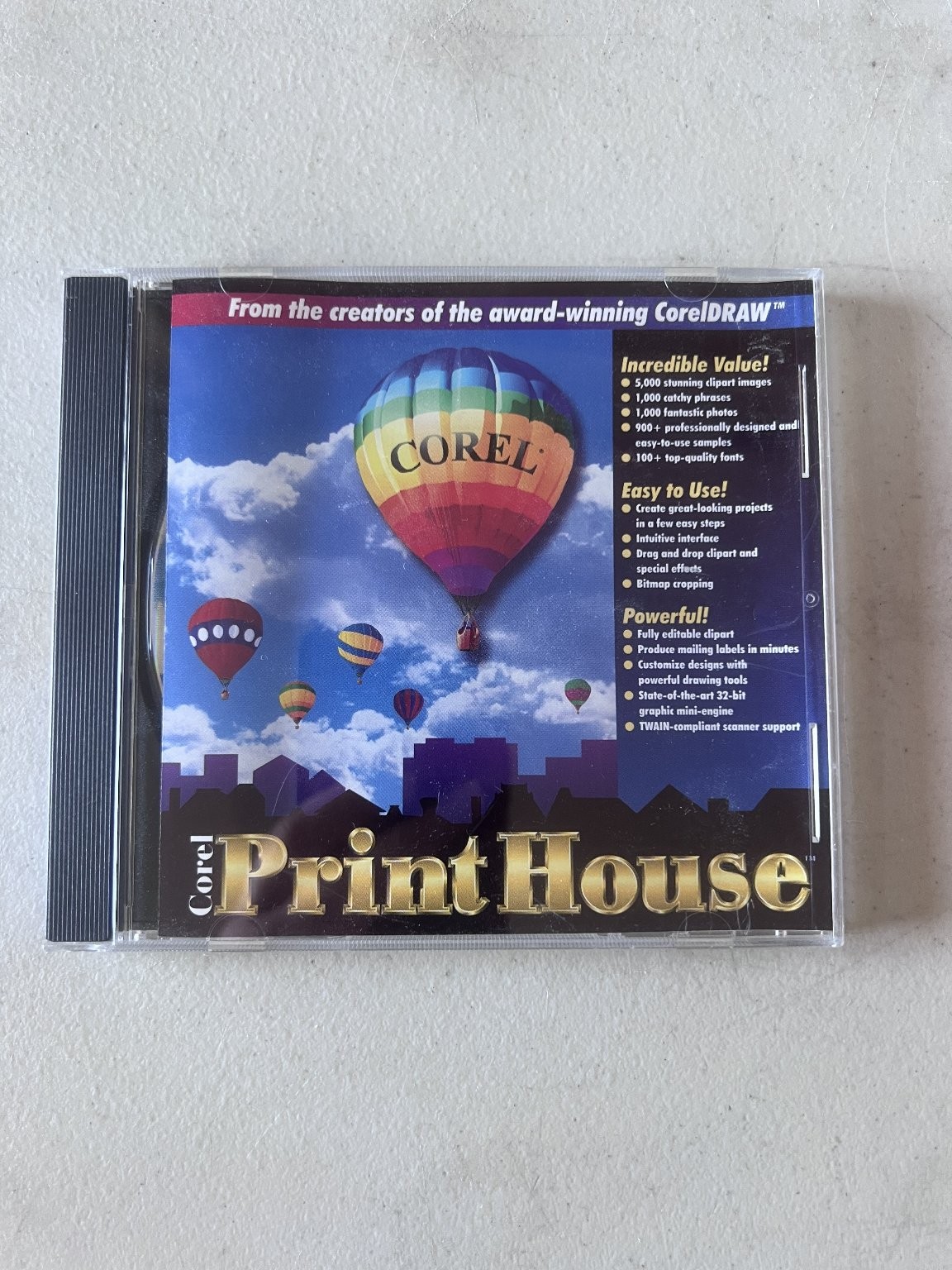 Corel Print House Graphics Software PC CD-ROM Windows 95 3.1x NT