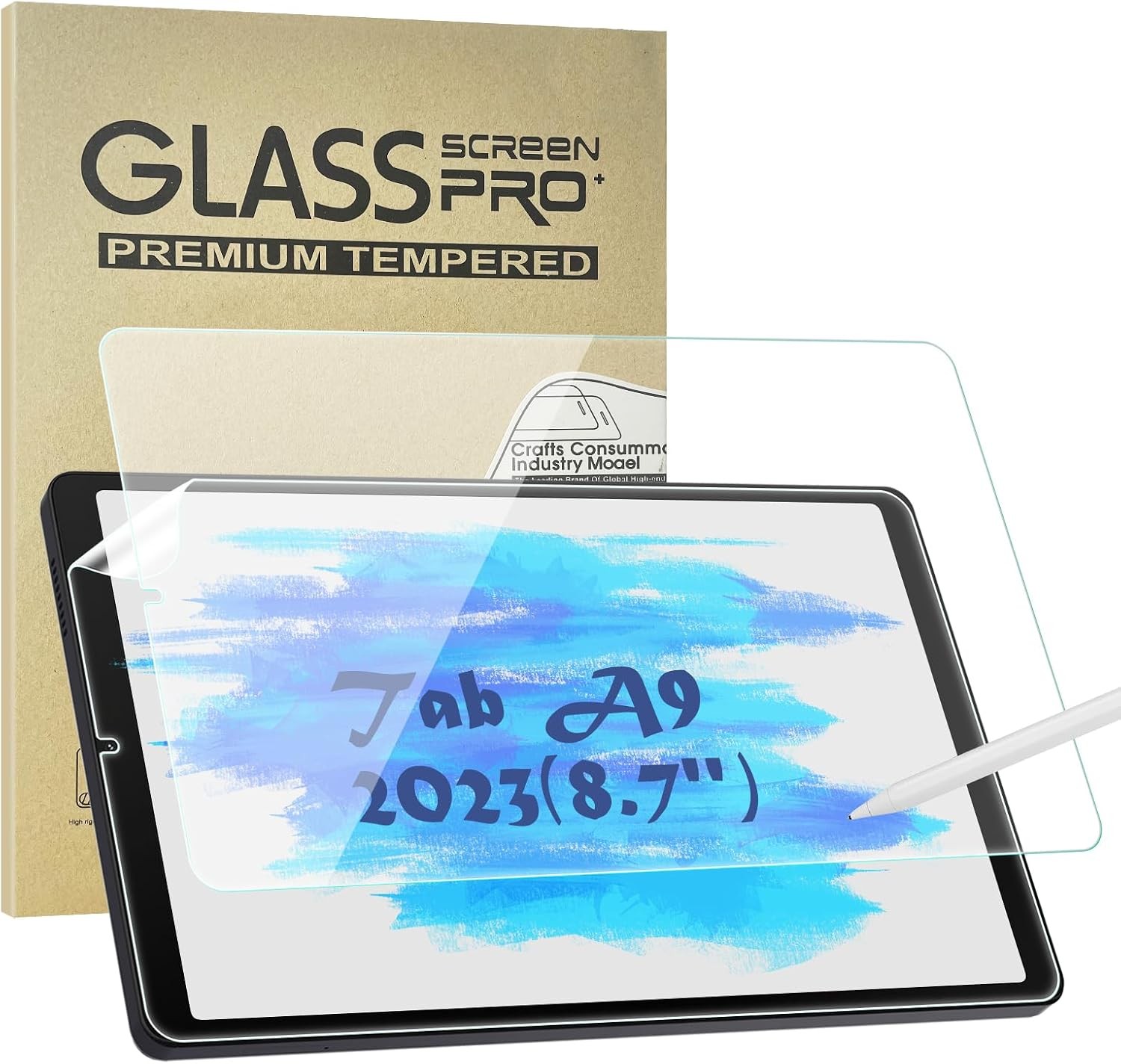 2-Pack Screen Protectors for Samsung Galaxy Tab A9/A11, Bubble Free, Easy Instal