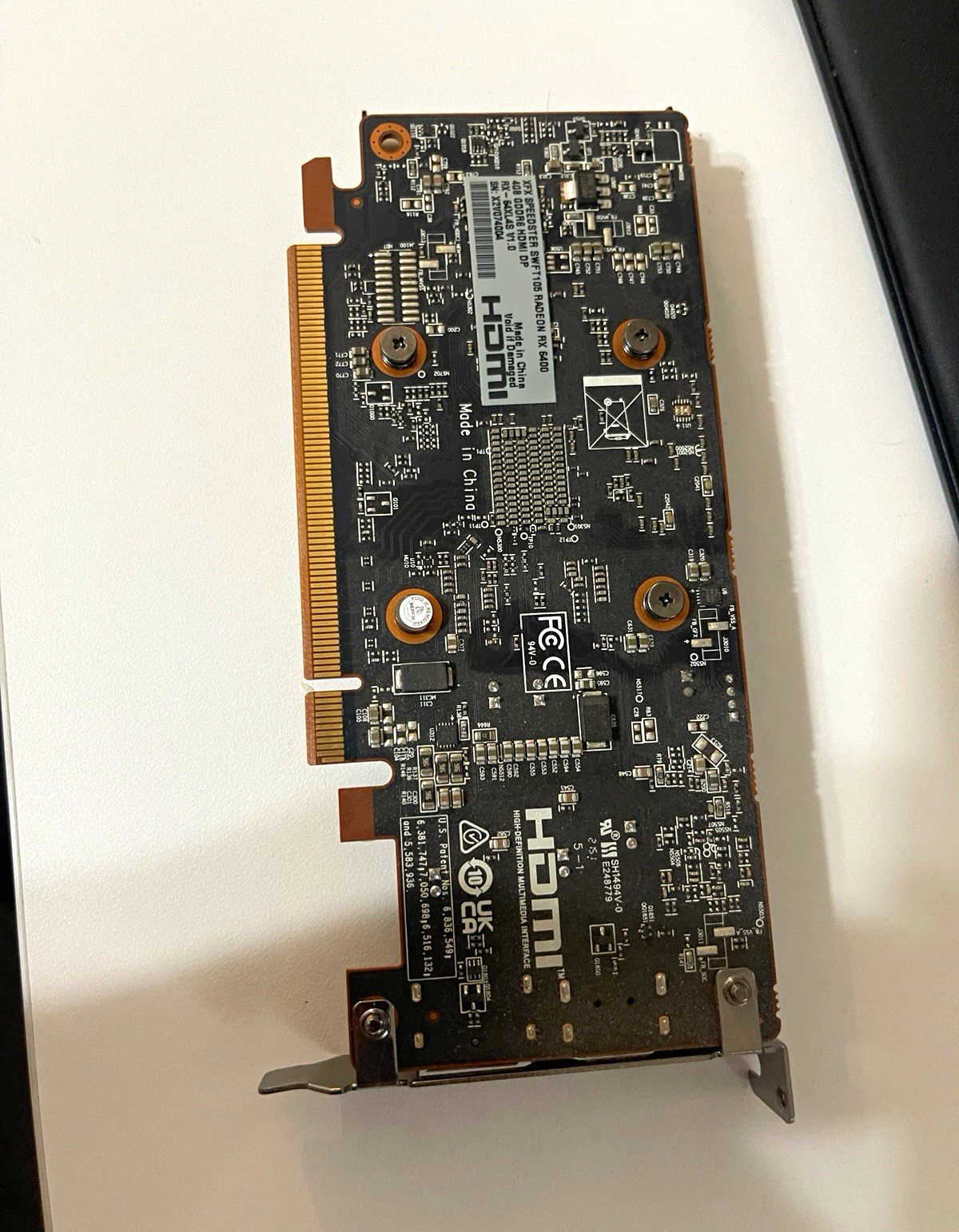 XFX Speedster SWFT105 Radeon RX 6400 PCIe x16 HDMI/DP Fan Heatsink Multi