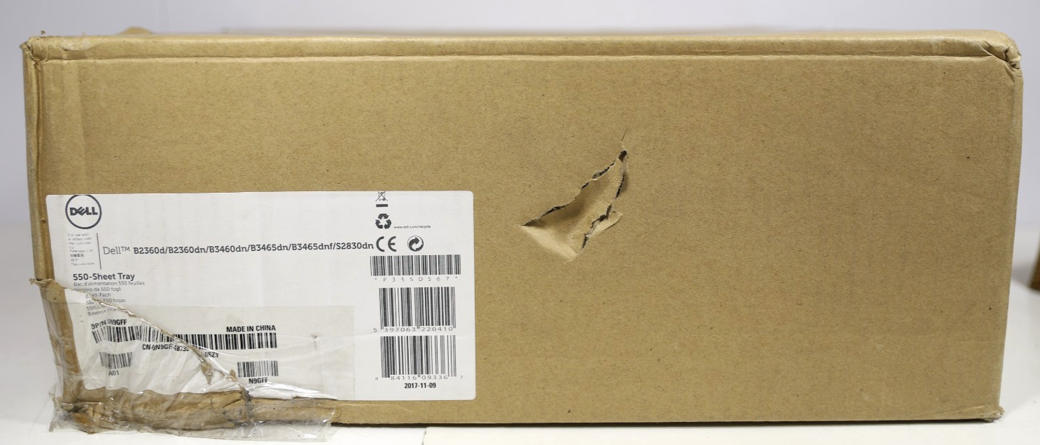 OPEN BOX- Dell N9GFF 550-Sheet Paper Tray Drawer B2360d B3460dn B3465dn S2830dn