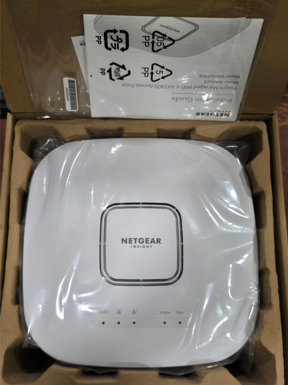 NETGEAR WAX625-100NAS Insight Managed WiFi 6 AX5400 Multi GB Access Point