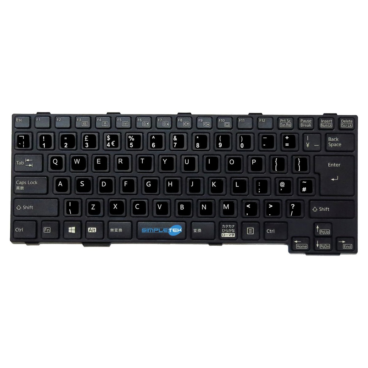 Fujitsu Original Keyboard With Stickers Layout Qwerty English UK A552 A553 A572