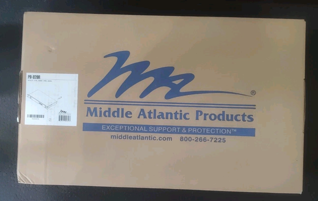 Middle Atlantic PD-920R 9 Outlet 20 Amp Rackmount Power Strip WSRG