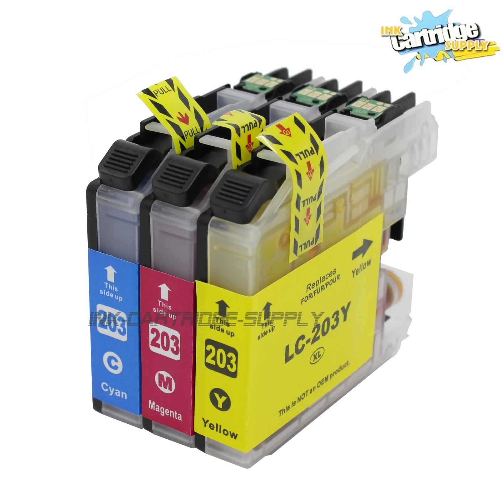 3PK LC203 XL Color  Ink Fits For MFC-J460DW J480DW J680DW J485DW J880DW