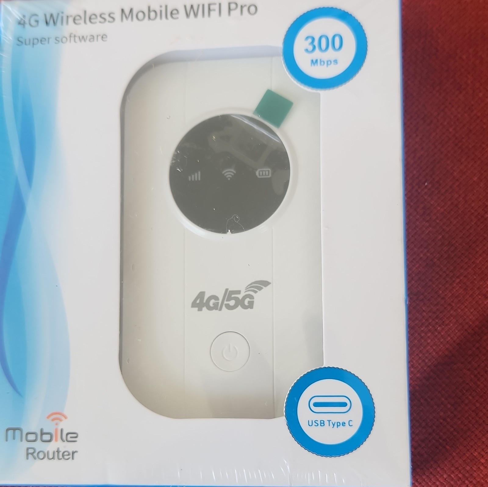 M5-E 4G LTE Unlocked MiFi Mobile WiFi Router 300 Mbps USB-C White