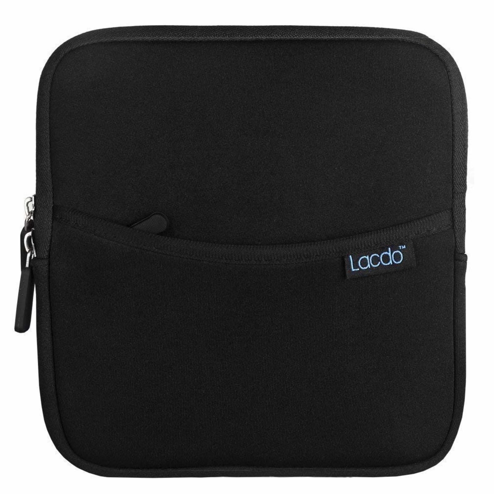 Lacdo External CD DVD Drive Case Black Neoprene Shockproof Waterproof Zip Pocket