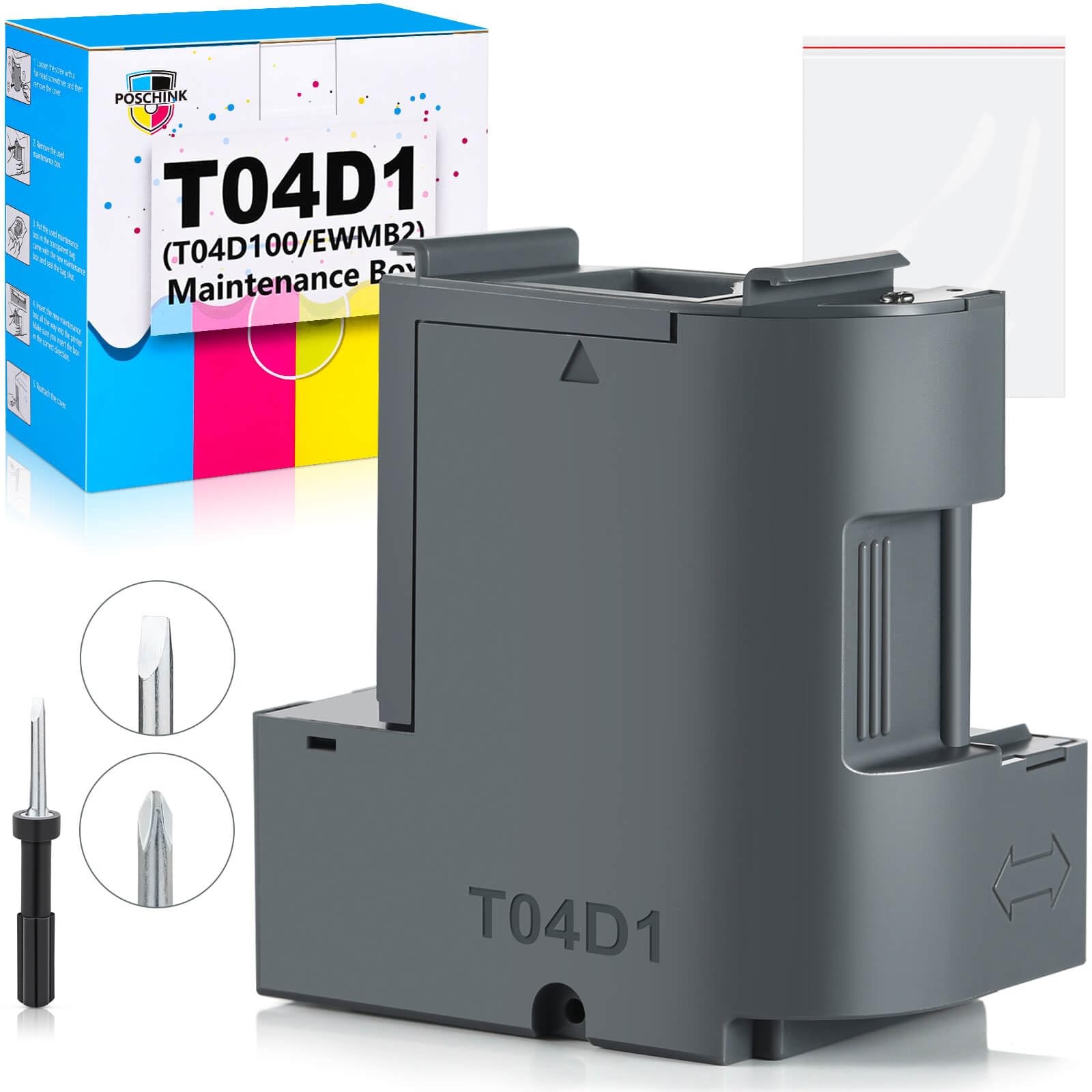 T04D1 T04D100 Ink Maintenance Box for ET-15000 ET-3750 ET-3760 WF-2860 ET-476...