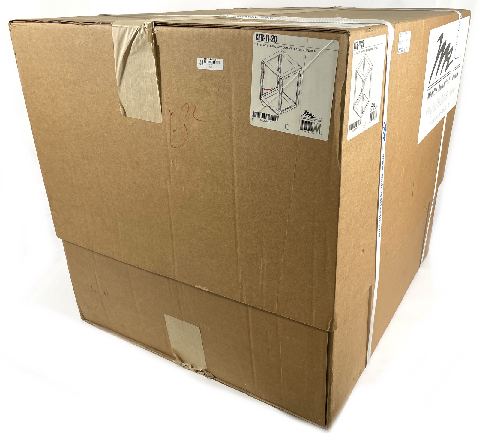 Open Box Middle Atlantic 11 Space Cabinet Frame Rack 20" Deep CFR-11-20