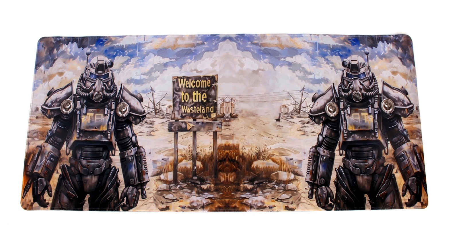 Large XXL Gaming Mouse Pad Fallout Wasteland Power Armor T-60 Desk Mat 36"x16"