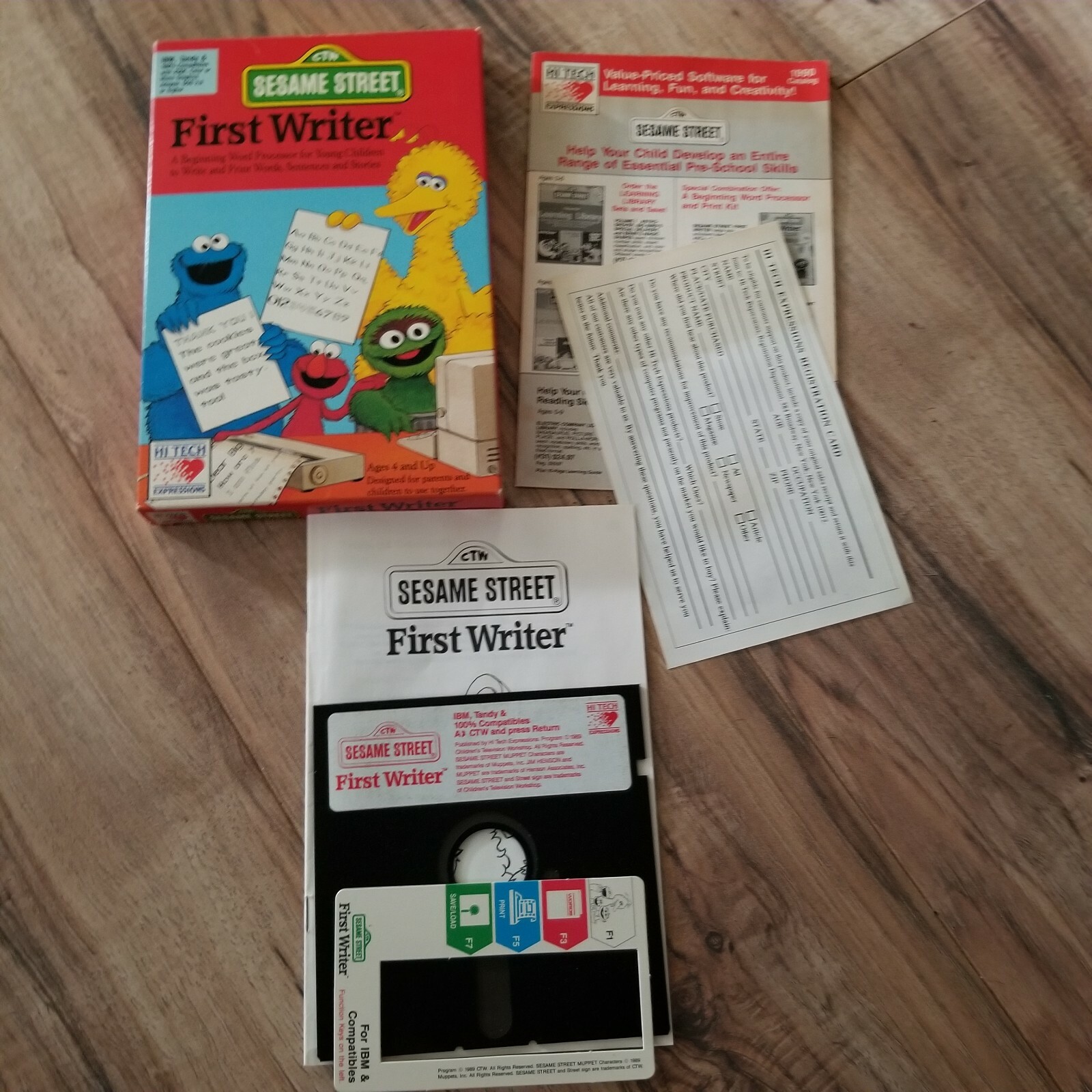 Sesame Street First Writer: A Beginning Word Processor for Children -Vintage IBM