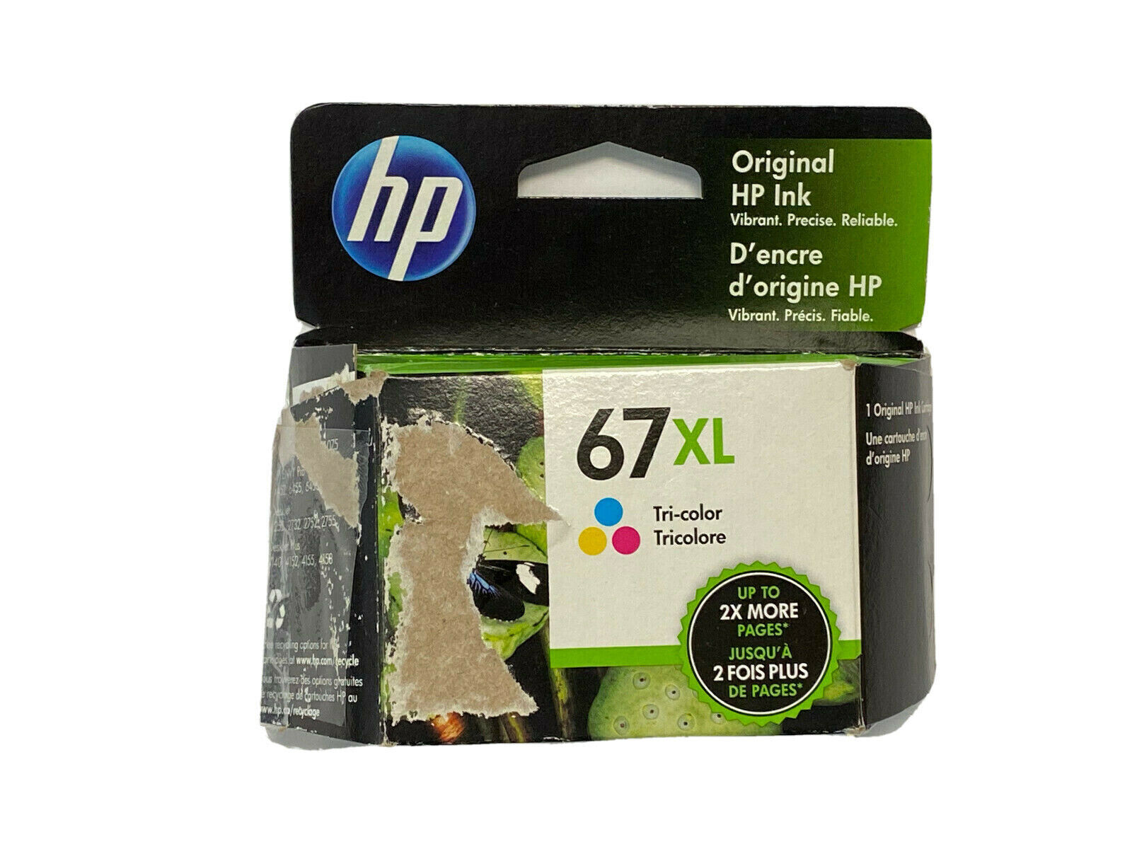 HP 67XL High Yield Tri-Color Original Ink Cartridge(3YM58AN)
