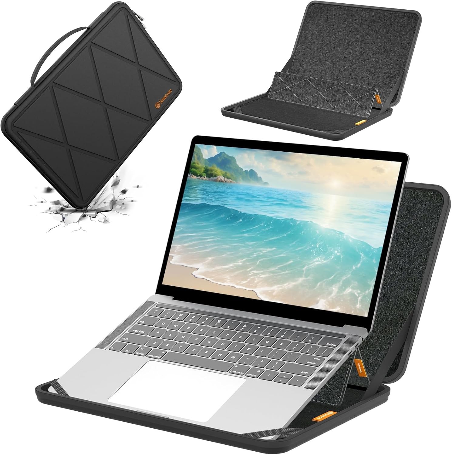 MS50T Hard Protective Case with Stand for 14" HP Chromebook x360 - Durable Desig