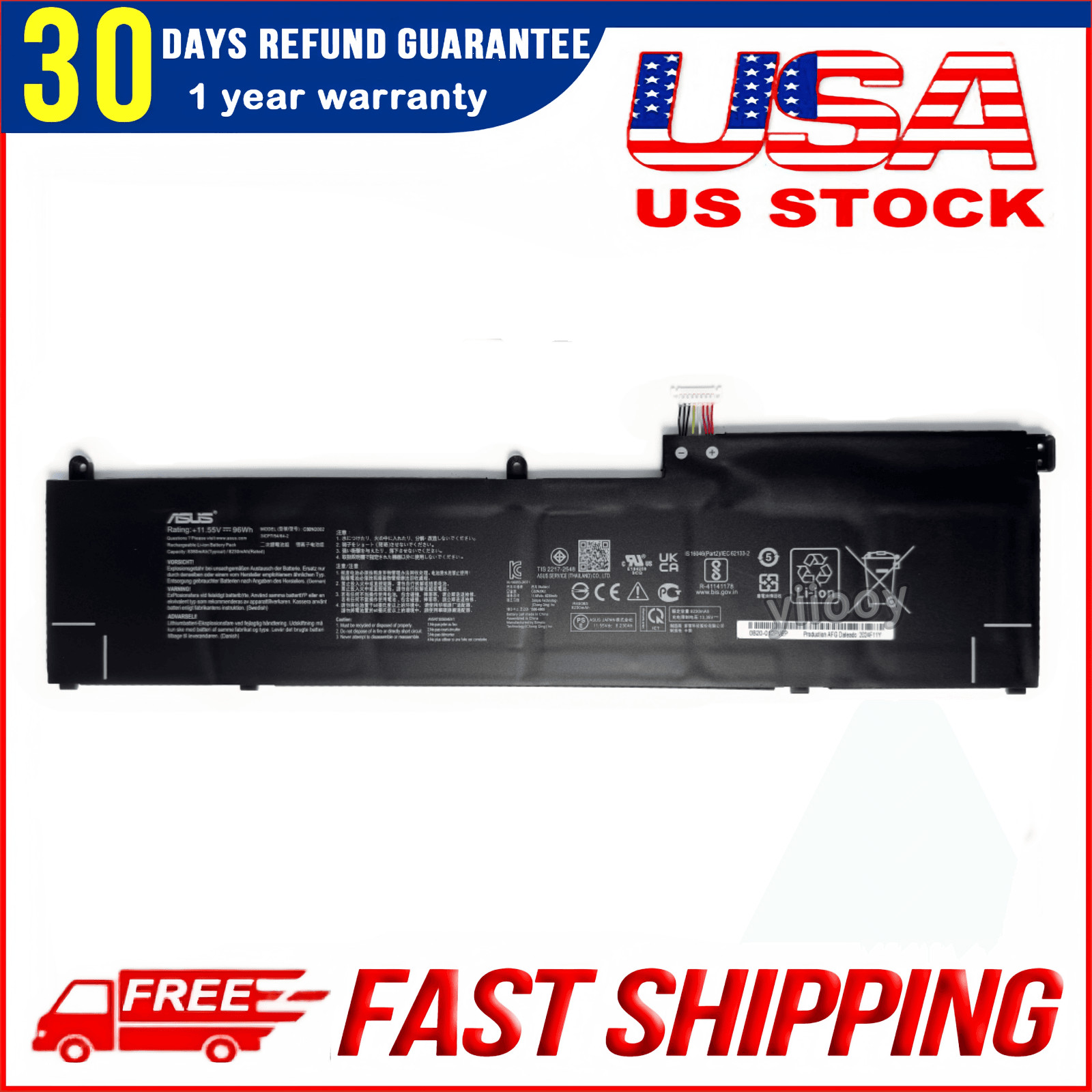 New Genuine C32N2002 Battery For ASUS Flip 15 UX535LI UX564EH UX564EI UX564PH