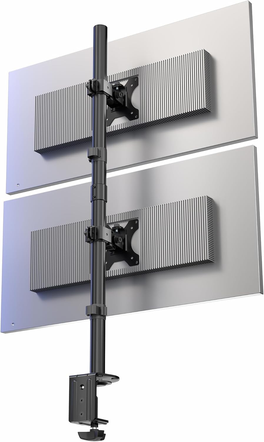 VIVO Dual Vertically Stacked Monitor Desk Mount for 2 Ultrawides up to 34 Inches
