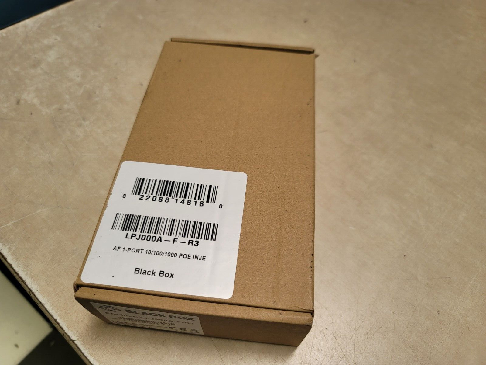 BLACK BOX LPJ000A-F-R3 POE GIGABIT ETHERNET INJECTOR NOB