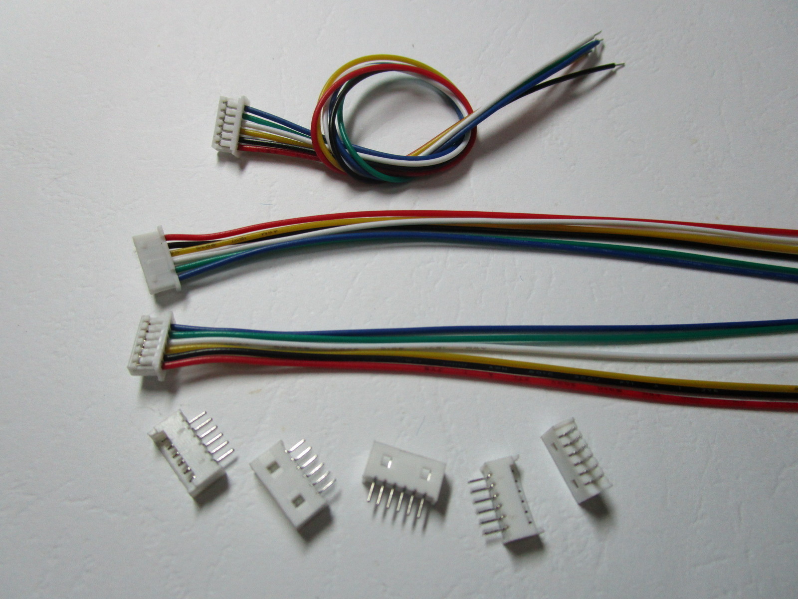 100 sets 1.25mm 6 Pin Male + Female Polarized Connector with 28AWG 5.9inch Leads