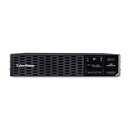 CYBER POWER PR1500RT2U SMART APP SINEWAVE UPS SYSTEM, 1500VA/1500W - BLACK