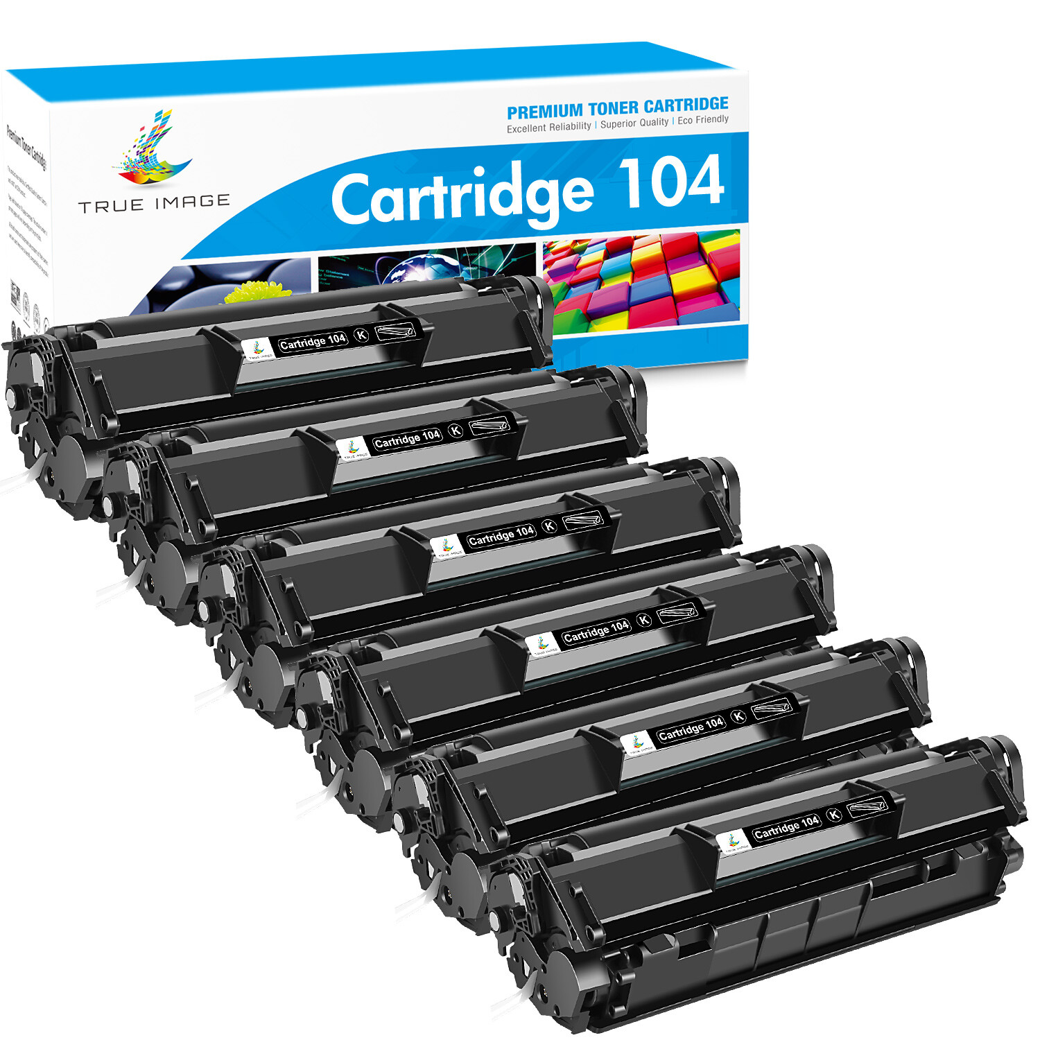 6PK CRG104 Toner Compatible for Canon 104 ImageCLASS MF4050 MF4100 MF4110 MF4120