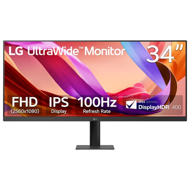 LG 34" WFHD UltraWide IPS Monitor 100Hz 5ms DisplayHDR 400 NEW