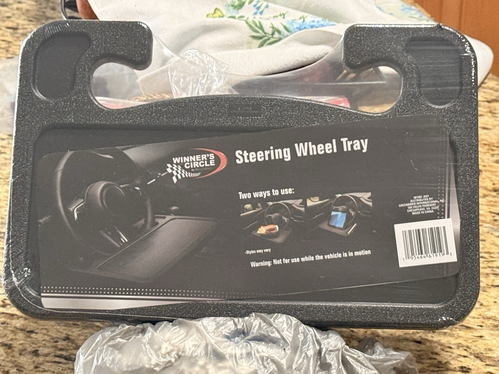 BRAND NEW WINNERS CIRCLE STEERING WHEEL TRAY