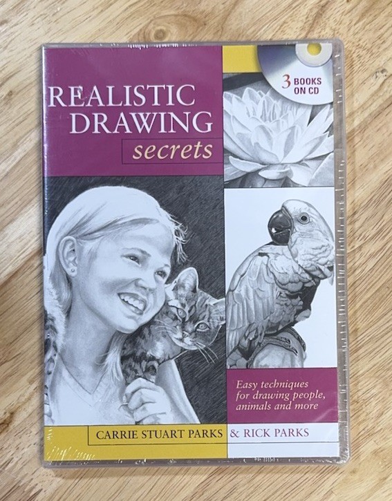 Realistic Drawing Secrets - Carrie Stuart & Rick Parks (3 Books On CD-ROM) NEW