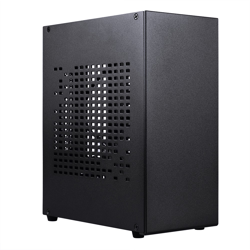 SFF Mini-ITX Case 4.3L, Aluminum Build PC Chassis Fits 180mm GPU & Small 1U PSU