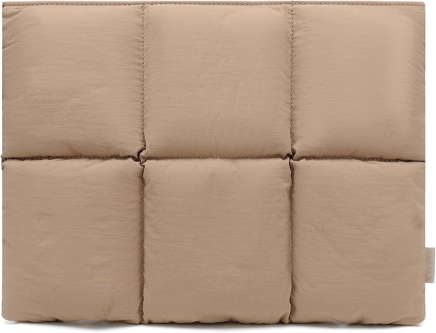 Puffy Laptop Sleeve 13 Inch 14 Inch for Your Device, Khaki Color Option