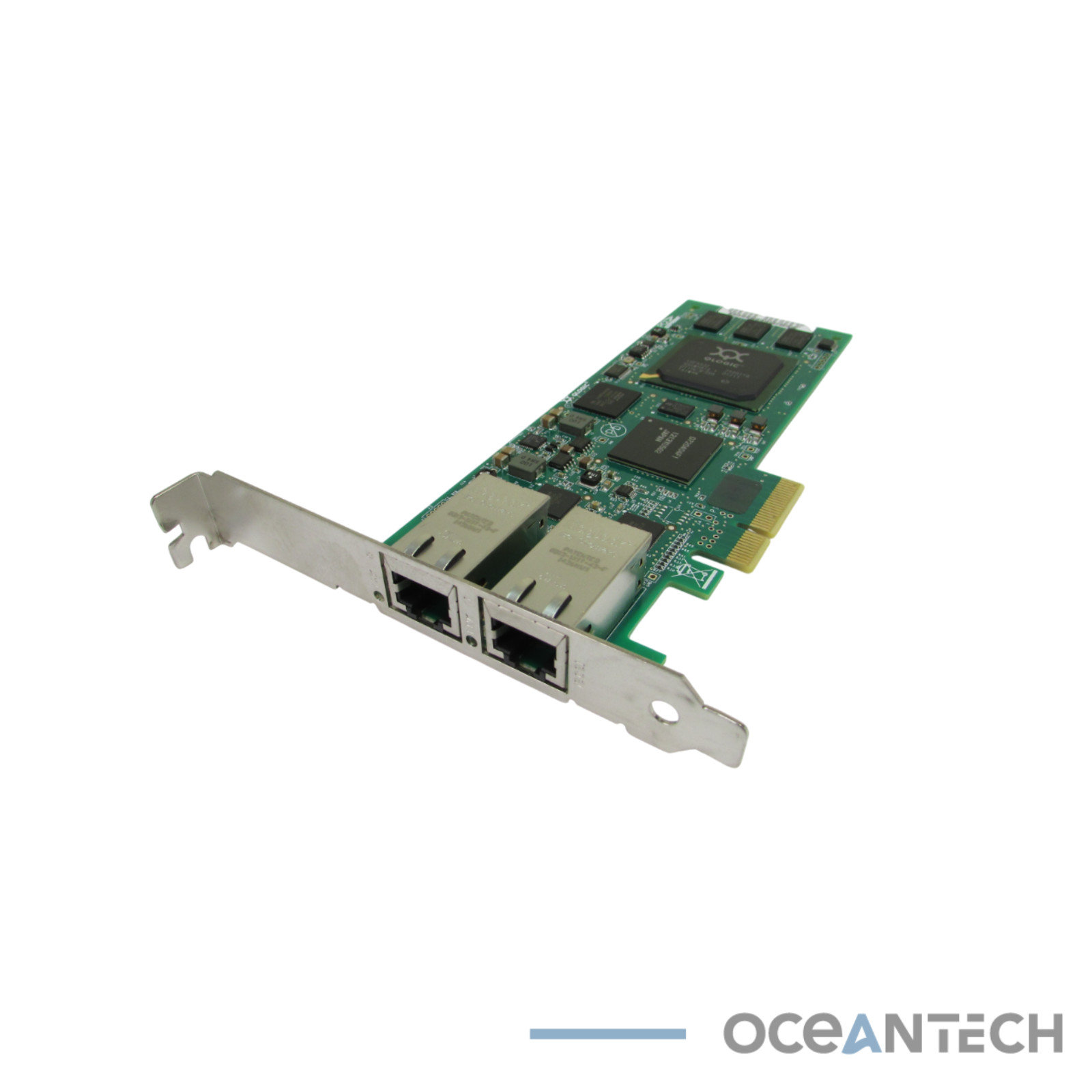 Qlogic QLE4062C Dual Port 1Gb iSCSI PCIe Adapter RJ45 Ethernet High Profile