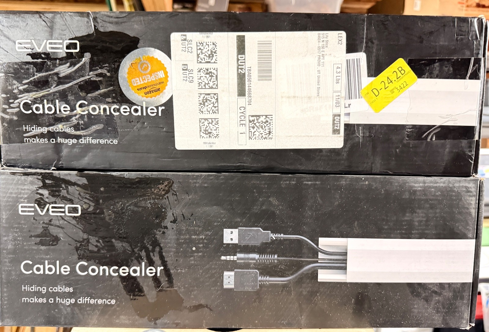 153" EVEO Cable Concealer- Cable Hider- Paintable Cable/Wire Concealer