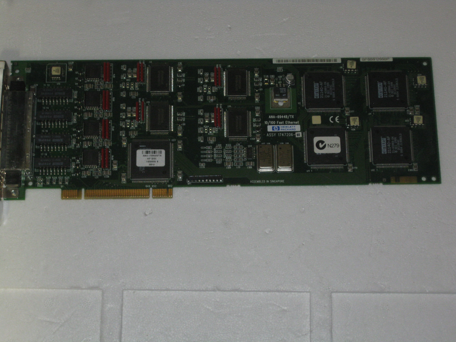 HP Adaptec 4-Port 10/100 Fast Ethernet Adapter Card ANA-6944B/TX 174206-02