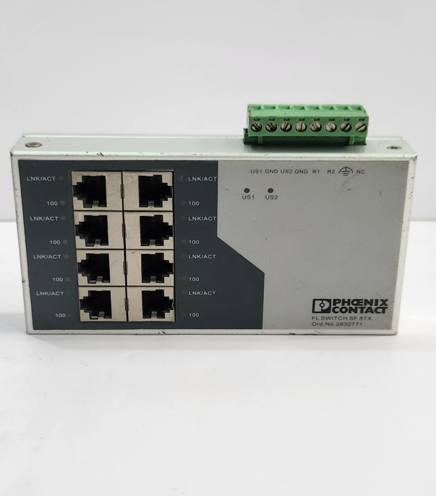 PHOENIX CONTACT FL SWITCH SF 8TX ETHERNET SWITCH ORD.NO:2832771 FAST SHIP