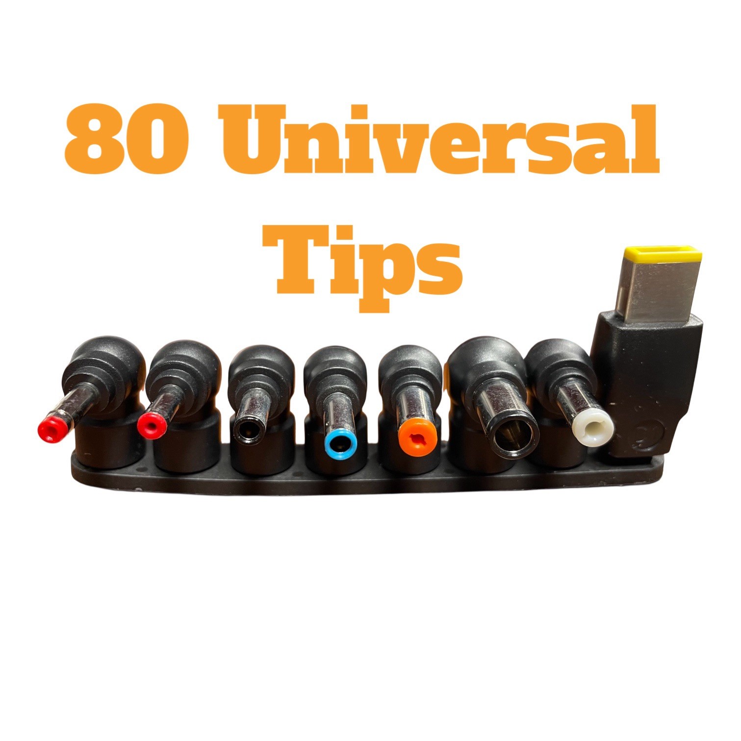 Universal DC Power Adapter Tips, Laptops, For Dell, Lenovo, HP, Acer, ASUS - 80
